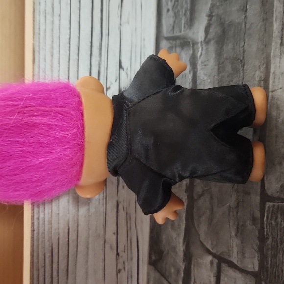 Lot Of 4 Trolls Dolls (80s-90s) - Tuxedo, Graduate, Purple Gem, Ball Kid - Picture 4 of 13